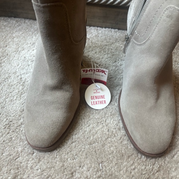 Lucky Brand Taupe Wedge Boots - Picture 4 of 6